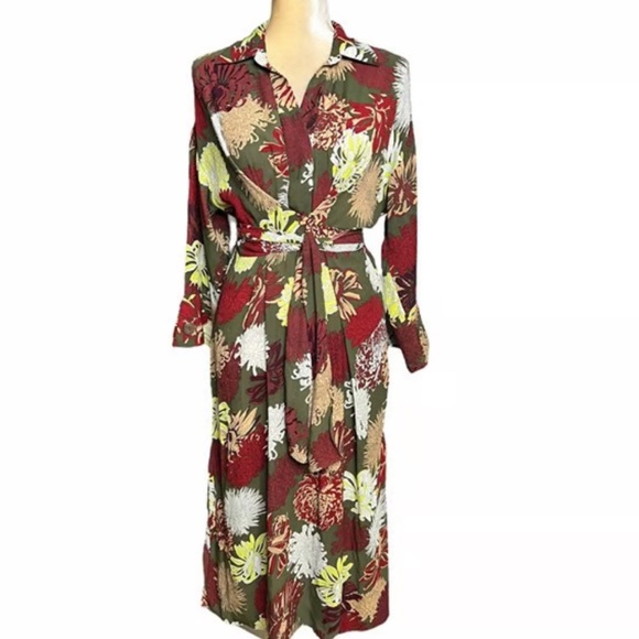Zara floral midi dress size small - Picture 4 of 9